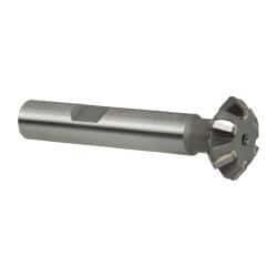 Whitney Tool Co. - 3/4° 3/4" Cut Diam, 1/4" Cut Width, 3/8" Shank, Carbide-Tipped Double-Angle Cutter - Benchmark Tooling