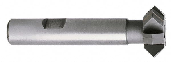 Whitney Tool Co. - 2-1/4° 2-1/4" Cut Diam, 3/4" Cut Width, 7/8" Shank, Carbide-Tipped Double-Angle Cutter - Benchmark Tooling