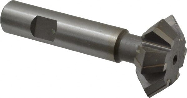 Whitney Tool Co. - 1-1/2° 1-1/2" Cut Diam, 9/16" Cut Width, 5/8" Shank, Carbide-Tipped Double-Angle Cutter - Benchmark Tooling