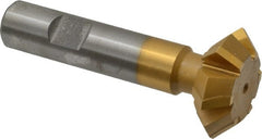 Whitney Tool Co. - 1-3/8° 1-3/8" Cut Diam, 1/2" Cut Width, 5/8" Shank, Carbide-Tipped Double-Angle Cutter - Benchmark Tooling