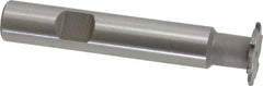 Whitney Tool Co. - 1/32" Radius, 1/16" Circle Diam, 3/4" Cutter Diam, Shank Connection, Convex Radius Cutter - 1/2" Shank Diam, 3" OAL, Carbide-Tipped, Uncoated, Profile Ground, 6 Teeth, Weldon Flat - Benchmark Tooling