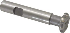 Whitney Tool Co. - 3/32" Radius, 3/16" Circle Diam, 7/8" Cutter Diam, Shank Connection, Convex Radius Cutter - 1/2" Shank Diam, 3" OAL, Carbide-Tipped, Uncoated, Profile Ground, 6 Teeth, Weldon Flat - Benchmark Tooling