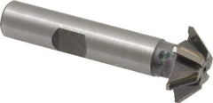 Whitney Tool Co. - 3/4" Diam x 3/16" Width of Cut, 45° Included Angle, Shank Connection, Carbide Tipped Single Angle Cutter - 3/8" Shank Diam, 2-1/8" Overall Length, Right Hand Cut, Uncoated - Benchmark Tooling