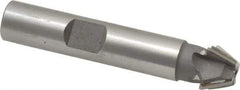 Whitney Tool Co. - 1/2" Diam x 7/32" Width of Cut, 60° Included Angle, Shank Connection, Carbide Tipped Single Angle Cutter - 3/8" Shank Diam, 2-1/8" Overall Length, Right Hand Cut, Uncoated - Benchmark Tooling