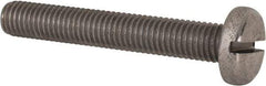 Value Collection - M10x1.50 Metric Coarse, 65mm Length Under Head Slotted Drive Machine Screw - Pan Head, Grade 316 & A4 Stainless Steel, Uncoated, Without Washer - Benchmark Tooling