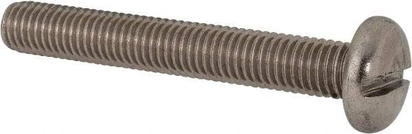 Value Collection - M10x1.50 Metric Coarse, 70mm Length Under Head Slotted Drive Machine Screw - Pan Head, Grade 316 & A4 Stainless Steel, Uncoated, Without Washer - Benchmark Tooling