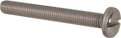 Value Collection - M10x1.50 Metric Coarse, 80mm Length Under Head Slotted Drive Machine Screw - Pan Head, Grade 316 & A4 Stainless Steel, Uncoated, Without Washer - Benchmark Tooling