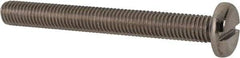 Value Collection - M10x1.50 Metric Coarse, 90mm Length Under Head Slotted Drive Machine Screw - Pan Head, Grade 316 & A4 Stainless Steel, Uncoated, Without Washer - Benchmark Tooling