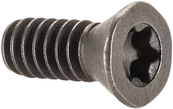Made in USA - Torx Cap Screw for Indexables - #6-32 Thread, Industry Std SE-02-04, For Use with Inserts - Benchmark Tooling