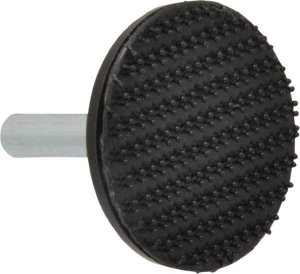 3M - 1-1/2" Diam Hook & Loop Disc Backing Pad - 1/4" Shank Diam, Firm Density, 25,000 RPM - Benchmark Tooling