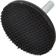 3M - 2" Diam Hook & Loop Disc Backing Pad - 1/4" Shank Diam, Firm Density, 23,000 RPM - Benchmark Tooling