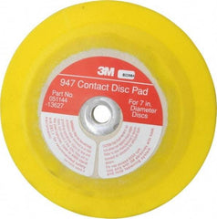 3M - 7" Diam Hook & Loop Disc Backing Pad - Medium Density, 6,000 RPM - Benchmark Tooling