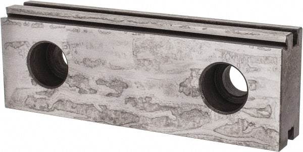 Kurt - 1 Piece Vise Jaw Plate - Steel, 3.969" Long, 0.672" Wide, 1.374" High - Benchmark Tooling