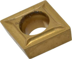 Kennametal - CCMT21.50.5 LF Grade KC850 Carbide Turning Insert - TiC/TiCN/TiN Finish, 80° Diamond, 1/4" Inscr Circle, 3/32" Thick, 0.0079" Corner Radius - Benchmark Tooling