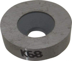 Kennametal - RD452 P Grade K68 Carbide Turning Insert - Uncoated, Round, 1/2" Inscr Circle, 17/64 Thick - Benchmark Tooling
