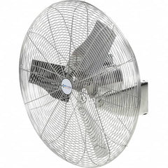 Airmaster - 30" Blade, 1/4 hp, 8,800 Max CFM, Single Phase Food Service Non-Oscillating Wall Mounting Fan - 115/230 Volts, 1 Speed - Benchmark Tooling