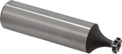 Interstate - 1/4" Diam x 1/16" Face Width, Cobalt, 6 Teeth, Shank Connection Woodruff Keyseat Cutter - Uncoated, 2-1/16" OAL x 1/2" Shank, Straight Teeth, ANSI 202, Old Standard 201 - Benchmark Tooling