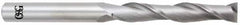 OSG - 1/4", 1-1/2" LOC, 1/4" Shank Diam, 6" OAL, 2 Flute, Solid Carbide Square End Mill - Single End, Uncoated, Spiral Flute, 30° Helix, Centercutting, Right Hand Cut, Right Hand Flute, Series 482 - Benchmark Tooling