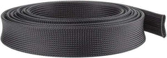 Techflex - Black Braided Expandable Cable Sleeve - 10' Coil Length, -103 to 257°F - Benchmark Tooling