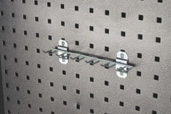 Triton - 1-13/32" Long Multi-Prong Tool/Wrench Holder Pegboard Hook - 1-1/2" Projection, Steel - Benchmark Tooling