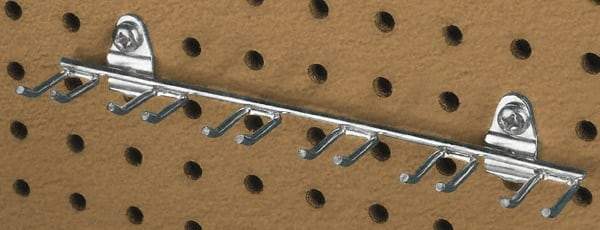 Triton - 1-13/32" Long Multi-Prong Tool/Wrench Holder Pegboard Hook - 1-1/2" Projection, Steel - Benchmark Tooling