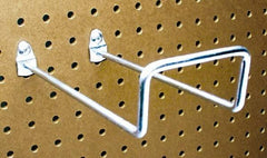 Triton - 2-3/4" ID, 1/4" Diam, 8" Long Double Closed End Loop Pegboard Hook - 8-5/8" Projection, 80° Bend, 2" Bend Length, Steel - Benchmark Tooling