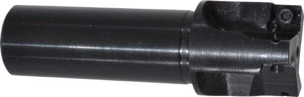 Cutting Tool Technologies - 1" Cut Diam, 0.28" Max Depth of Cut, 3/4" Shank Diam, 3.03" OAL, Indexable Square Shoulder End Mill - SPEH 2.522 Inserts, Weldon Shank, 90° Lead Angle - Benchmark Tooling