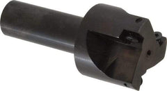 Cutting Tool Technologies - 1-1/2" Cut Diam, 0.34" Max Depth of Cut, 3/4" Shank Diam, 3.28" OAL, Indexable Square Shoulder End Mill - SPEH 332 Inserts, Weldon Shank, 90° Lead Angle - Benchmark Tooling