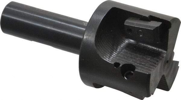 APT - 2" Cut Diam, 0.65" Max Depth of Cut, 3/4" Shank Diam, 3-7/8" OAL, Indexable Square Shoulder End Mill - TPC 32..., TPG 32., TPU 32. Inserts, Weldon Shank, 90° Lead Angle, Series Tri-Dex - Benchmark Tooling