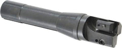 APT - 1-1/4" Cut Diam, 0.65" Max Depth of Cut, 5-7/8" OAL, Indexable Square Shoulder End Mill - TPC 32..., TPG 32., TPU 32. Inserts, R8 90° Lead Angle, Series Tri-Dex - Benchmark Tooling