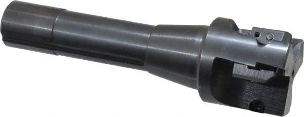 APT - 1-3/4" Cut Diam, 0.65" Max Depth of Cut, 5-7/8" OAL, Indexable Square Shoulder End Mill - TPC 32..., TPG 32., TPU 32. Inserts, R8 90° Lead Angle, Series Tri-Dex - Benchmark Tooling