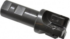 APT - 1-1/2" Cut Diam, 0.65" Max Depth of Cut, 1" Shank Diam, 3-7/8" OAL, Indexable Square Shoulder End Mill - TPC 32..., TPG 32., TPU 32. Inserts, Weldon Shank, 90° Lead Angle, Series Tri-Dex - Benchmark Tooling