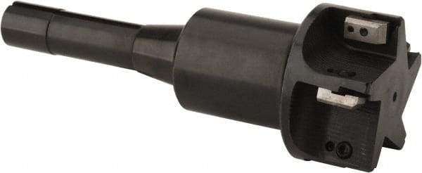 APT - 3" Cut Diam, 0.65" Max Depth of Cut, 8-1/4" OAL, Indexable Square Shoulder End Mill - TPC 32..., TPG 32., TPU 32. Inserts, R8 90° Lead Angle, Series Tri-Dex - Benchmark Tooling