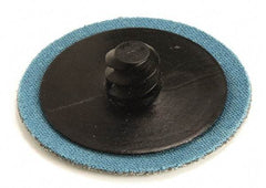 Superior Abrasives - 3" Disc Diam, 36 Grit, Zirconia Alumina Quick Change Disc - Type R Attaching System, Coated, Very Coarse Grade - Benchmark Tooling