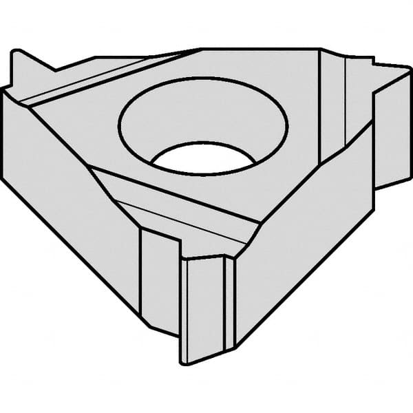 Kennametal - 16EL External Left Hand 12 UN Laydown Threading Insert - Grade KC5025, TiAlN Coated Carbide, 9.53mm Inscribed Circle - Benchmark Tooling