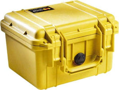 Pelican Products, Inc. - 9-11/16" Wide x 6-7/8" High, Clamshell Hard Case - Yellow, Polyethylene - Benchmark Tooling