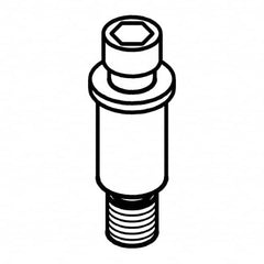 Kennametal - M4x0.5 Thread, Lock Pin for Indexable Turning Tools - Series Kenloc - Benchmark Tooling