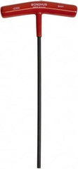 Bondhus - 5mm Hex, T-Handle Cushion Grip, Hex Key - 229mm OAL, Metric System of Measurement - Benchmark Tooling