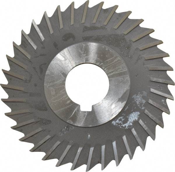 Value Collection - 4" Blade Diam x 3/32" Blade Thickness, 1" Hole, 36 Teeth, High Speed Steel Side Chip Saw - Straight Tooth, Arbor Connection, Uncoated - Benchmark Tooling