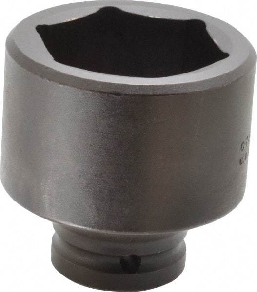 Proto - 3/4" Drive 2-1/8" Standard Impact Socket - 6 Points, 3-3/32" OAL - Benchmark Tooling