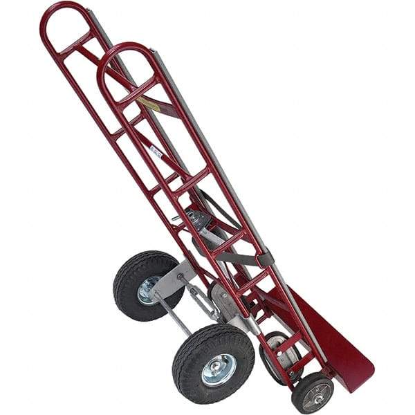 Wesco Industrial Products - 10" Wheel Diam Hand Truck 4 Wheel Convertible Kit - For Use with Wesco Steel Service Carts - Benchmark Tooling