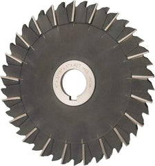 Value Collection - 6" Blade Diam x 3/16" Blade Thickness, 1" Hole, 42 Teeth, High Speed Steel Side Chip Saw - Staggered Tooth, Arbor Connection, Uncoated - Benchmark Tooling