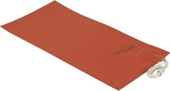 Value Collection - 12" Long x 6" Wide, Rectangular, Silicon Rubber, Standard Heat Blanket - 120 Volt, Plain Back, Use with Metal Containers - Benchmark Tooling