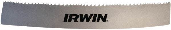 Irwin Blades - 4 to 6 TPI, 10' 10-1/2" Long x 1" Wide x 0.035" Thick, Welded Band Saw Blade - Bi-Metal, Toothed Edge - Benchmark Tooling