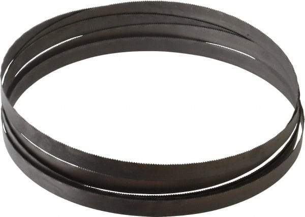 Irwin Blades - 18 TPI, 9' 11-1/2" Long x 1/2" Wide x 0.02" Thick, Welded Band Saw Blade - Bi-Metal, Toothed Edge, Wavy Tooth Set - Benchmark Tooling