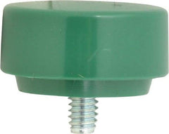 NUPLA - 1-3/8" Face Diam, Grade Tough, Green Soft Face Hammer Tip - 0.5 oz Head, Plastic - Benchmark Tooling