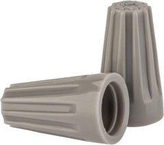 Ideal - 2, 22 to 2, 16 AWG, 300 Volt, Flame Retardant, Standard Twist on Wire Connector - Gray, 221°F - Benchmark Tooling