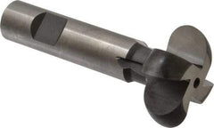 Made in USA - 3/8" Radius, 3/4" Circle Diam, 1-3/4" Cutter Diam, Shank Connection, Convex Radius Cutter - 3/4" Shank Diam, 4" OAL, High Speed Steel, Uncoated, Form Relieved, 4 Teeth, Weldon Flat - Benchmark Tooling