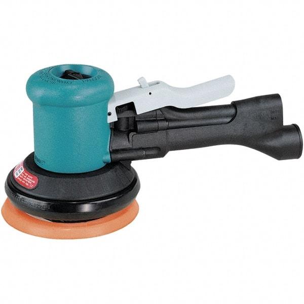 Dynabrade - 12,000 OPM, 23 CFM Air Consumption, Palm Air Orbital Sander - Round Pad, 1/4 NPT Inlet - Benchmark Tooling