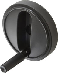 KIPP - 6.3" Diam, Thermoplastic Handwheel with Handle - 1.8" Hub Diam - Benchmark Tooling